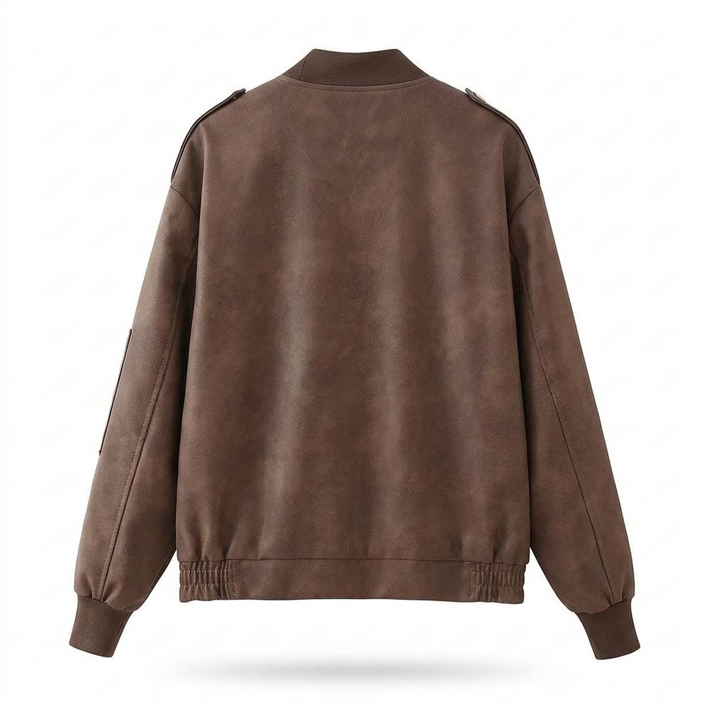 Allsaints Leather - Kemon | Sueded Zip-Up Jacket Unisex