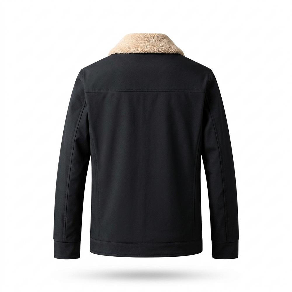 Allsaints Leather - Madar | Sherpa-Collar Lined Jacket Men