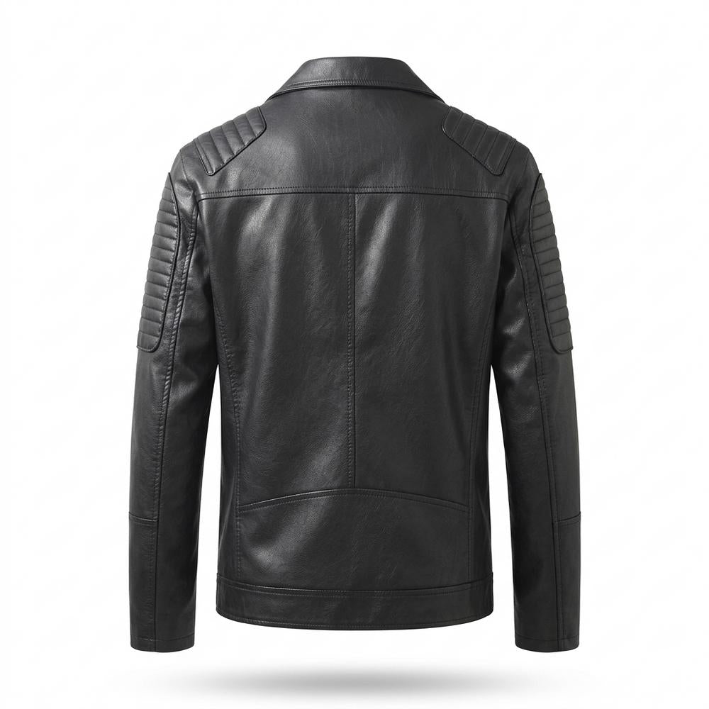 Allsaints Leather - Cotal | Quilted Asymmetric Leather Jacket Men