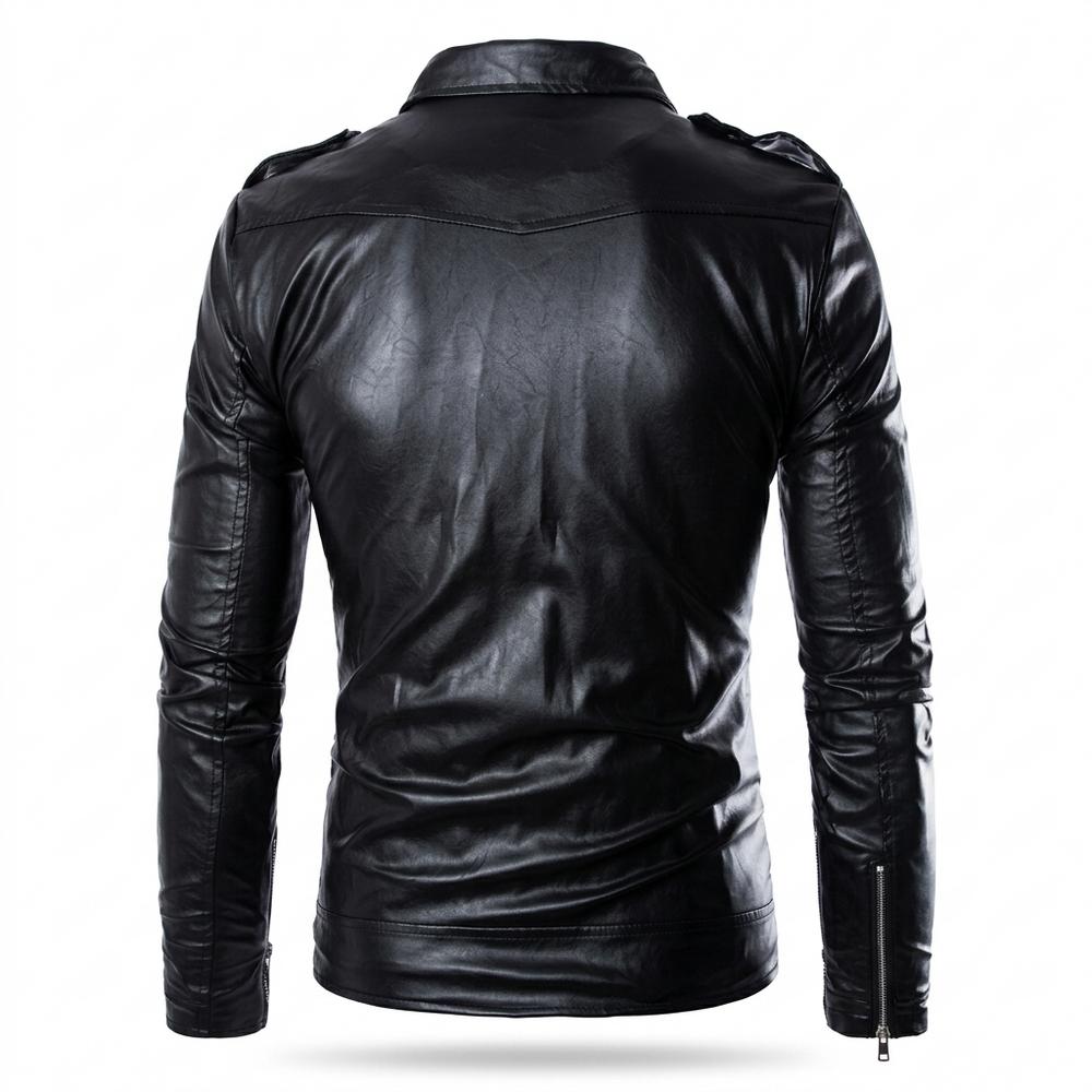 Allsaints Leather - Napen | Zip-Up Tailored Leather Jacket Men