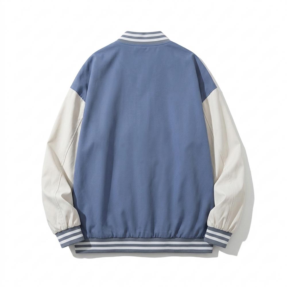 Allsaints Leather - Selen | Two-Tone Striped-Trim Jacket Unisex