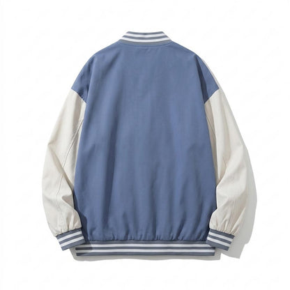 Allsaints Leather - Selen | Two-Tone Striped-Trim Jacket Unisex