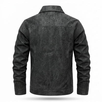 Allsaints Leather - Nosil | Textured Button-Front Jacket Men