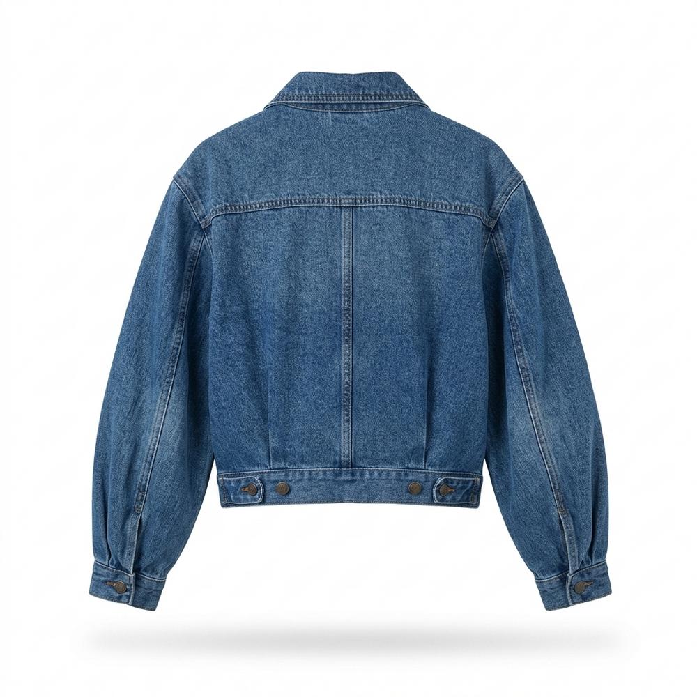 Allsaints Leather - Elren | Cropped Wide-Cut Denim Jacket Women