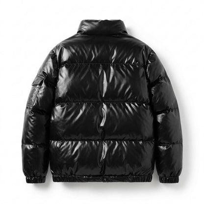 Allsaints Leather - Zevel | Glossy Padded Jacket Unisex