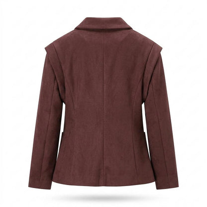 Allsaints Leather - Elmir | Shawl-Lapel Cap-Shoulder Blazer Women