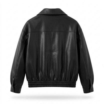 Allsaints Leather - Dilul | Zip-Up Collared Leather Jacket Men