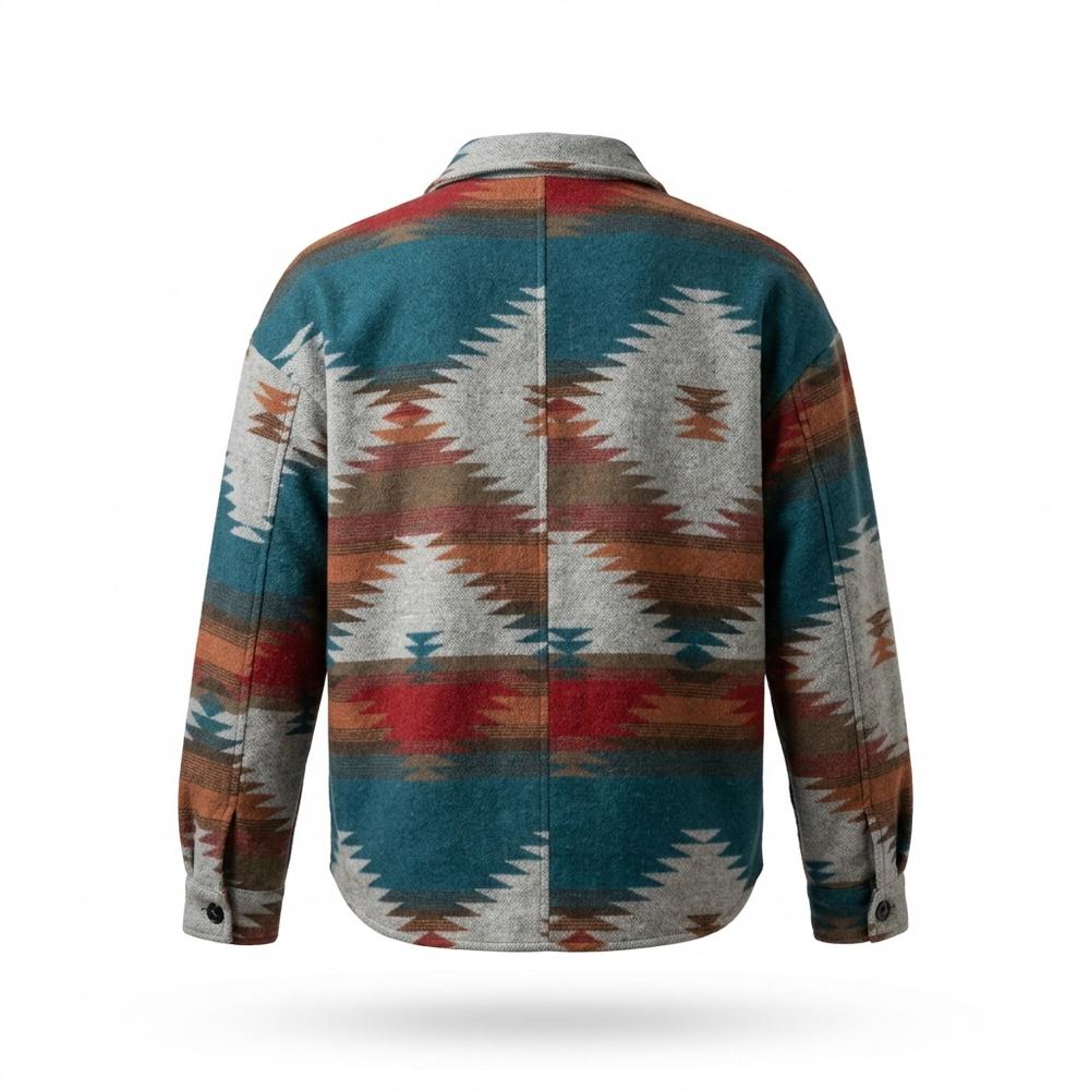 Allsaints Leather - Lesol | Patterned Buttoned Jacket Unisex