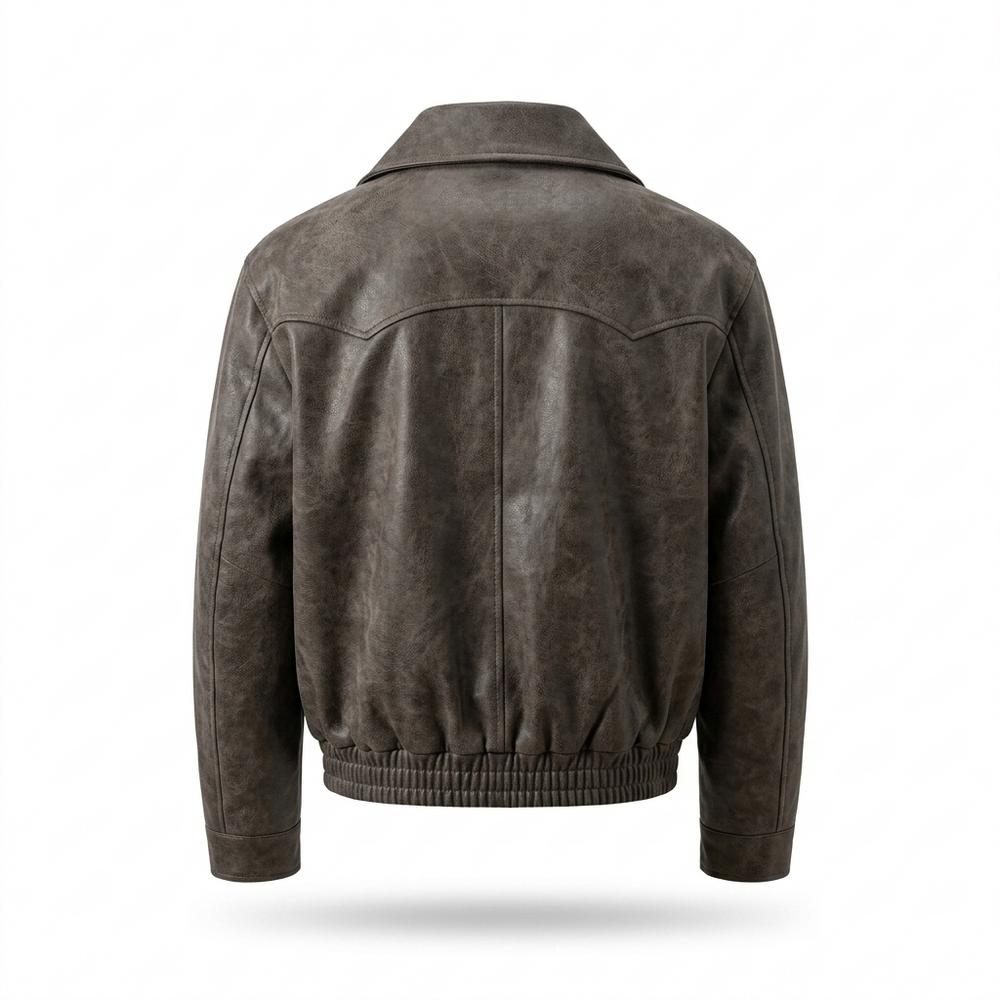 Allsaints Leather - Ramir | Collared Zip-Up Leather Jacket Men