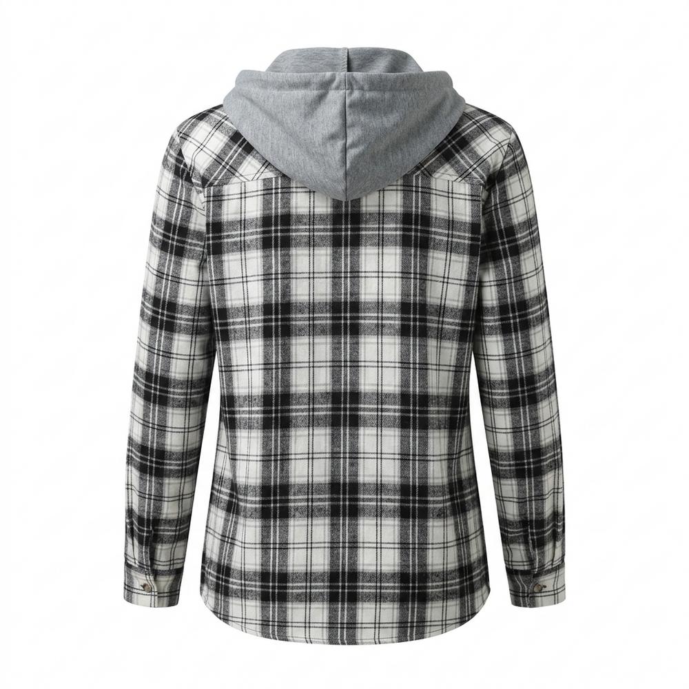 Allsaints Leather - Zezan | Hooded Plaid Shirt Women