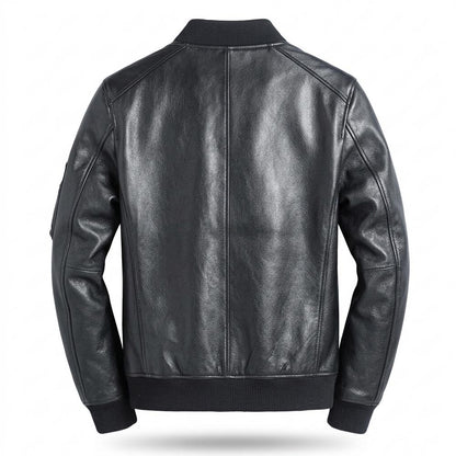 Allsaints Leather - Sudom | Zippered Bomber-Style Leather Jacket Men