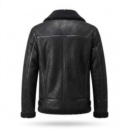 Allsaints Leather - Nemer | Fleece-Lined Zip-Up Leather Jacket Men