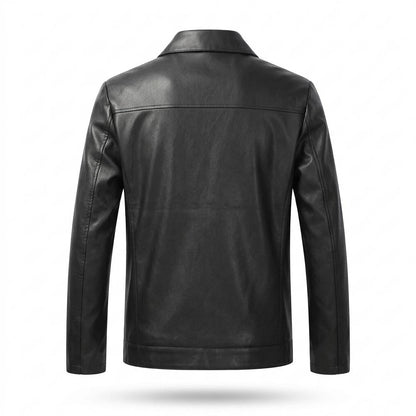 Allsaints Leather - Rosin | Zip-Up Collared Leather Jacket Men