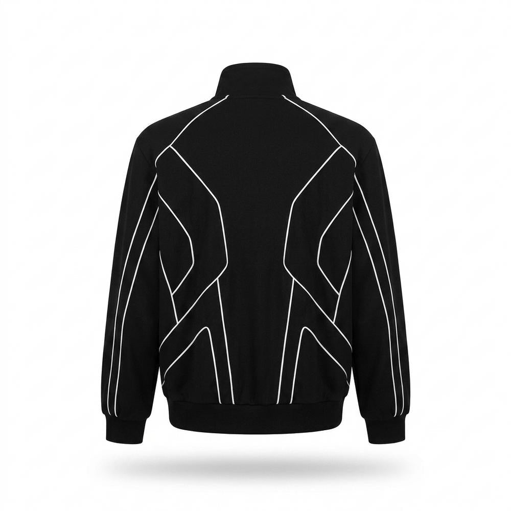 Allsaints Leather - Lylar | Zip-Up Piped Jacket Unisex