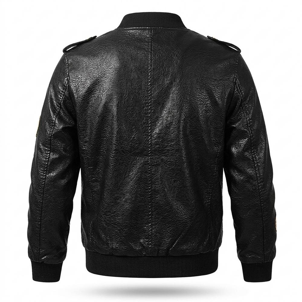 Allsaints Leather - Talan | Embroidered Zip-Up Leather Jacket Men
