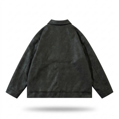 Allsaints Leather - Ravar | Embroidered Washed Jacket Unisex