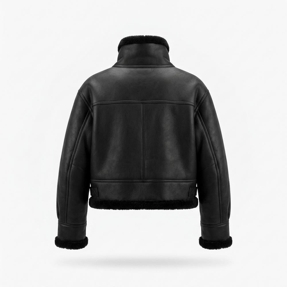 Allsaints Leather - Sopol | Lined Cropped Leather Jacket Unisex