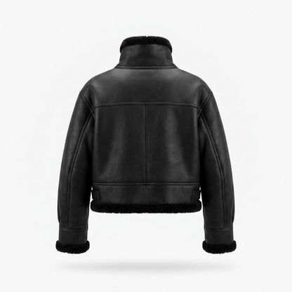 Allsaints Leather - Sopol | Lined Cropped Leather Jacket Unisex