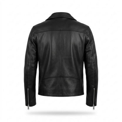 Allsaints Leather - Sevan | Asymmetrical Fitted Leather Jacket Men