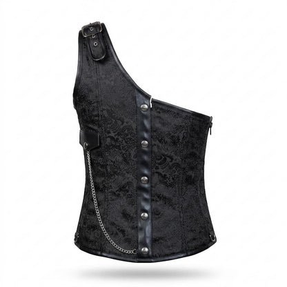 Allsaints Leather - Momas | Asymmetrical Brocade Top Women