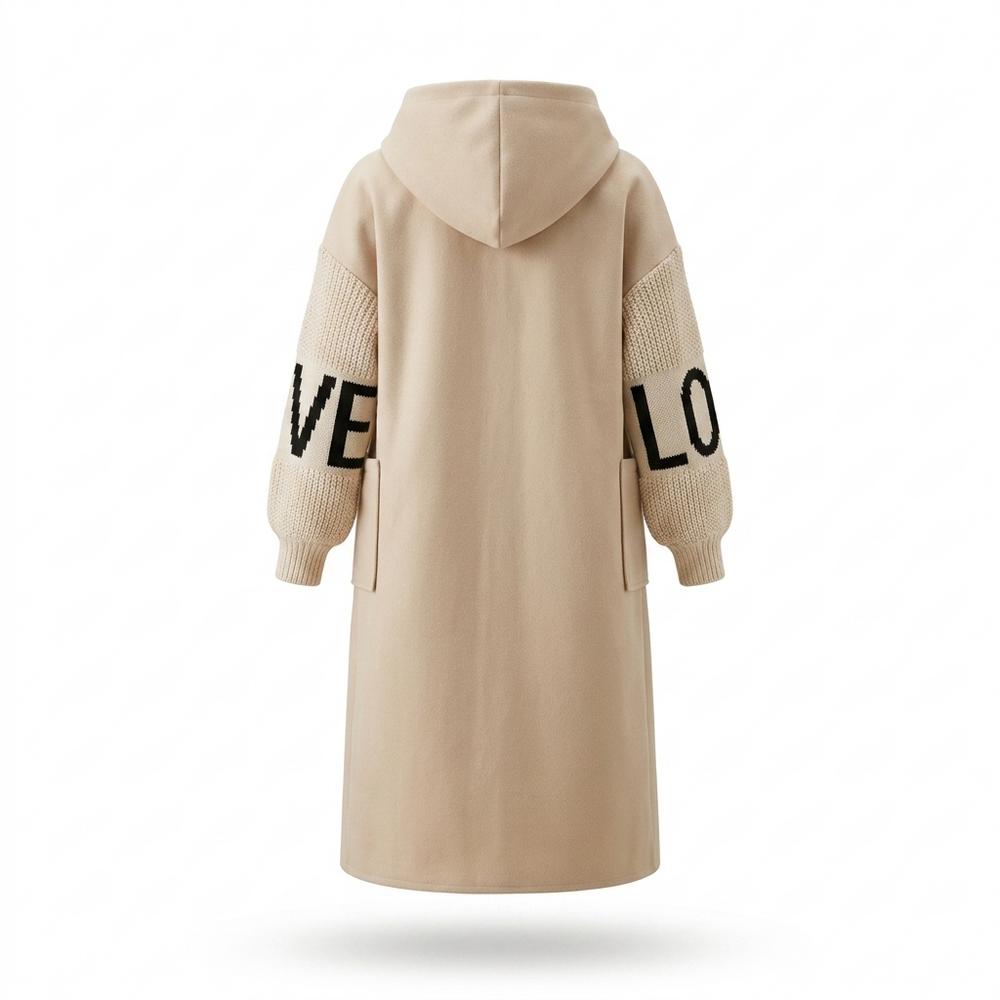 Allsaints Leather - Kanor | Hooded Knit-Sleeve Coat Women