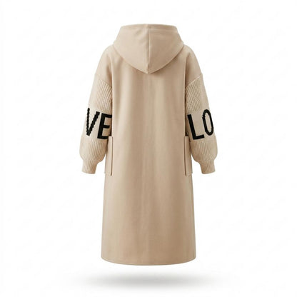 Allsaints Leather - Kanor | Hooded Knit-Sleeve Coat Women
