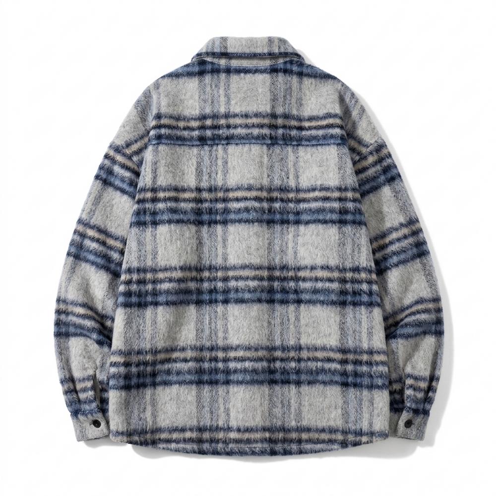 Allsaints Leather - Misel | Plaid Brushed Jacket Men