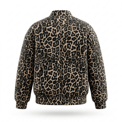Allsaints Leather - Ninal | Leopard Print Zip-Up Jacket Women