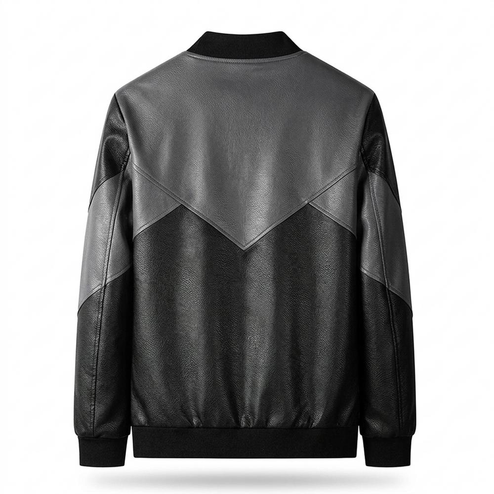 Allsaints Leather - Lozan | Two-Tone Textured Leather Jacket Men