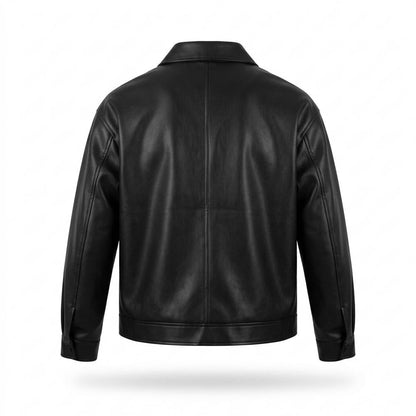 Allsaints Leather - Yoren | Zip-Up Relaxed-Fit Leather Jacket Men