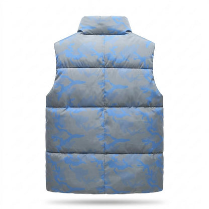 Allsaints Leather - Dasel | Padded Camouflage-Pattern Vest Men