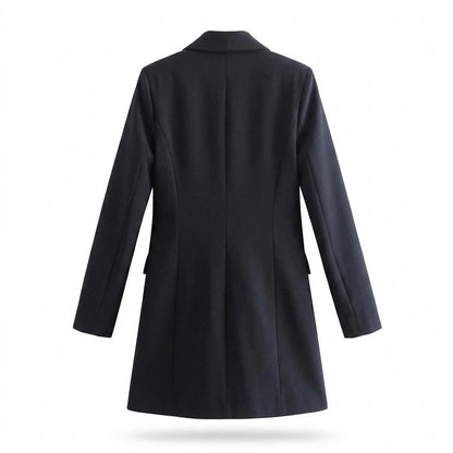 Allsaints Leather - Calor | Double-Breasted Longline Blazer Women