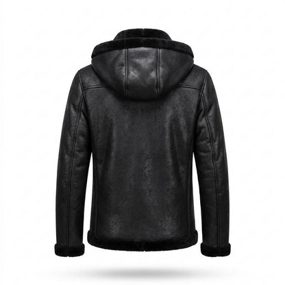 Allsaints Leather - Lanal | Hooded Shearling-Lined Jacket Men
