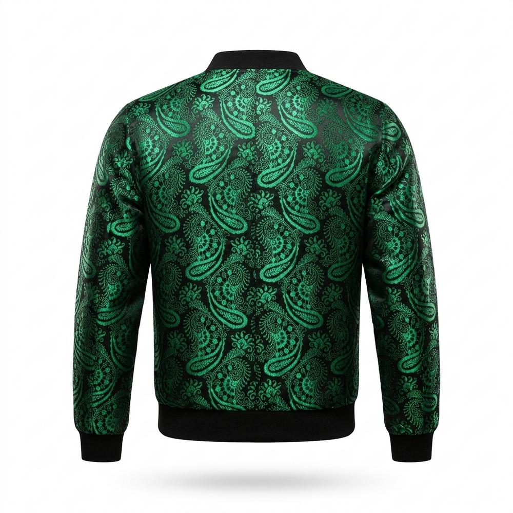 Allsaints Leather - Kunov | Paisley Zip-Up Jacket Men