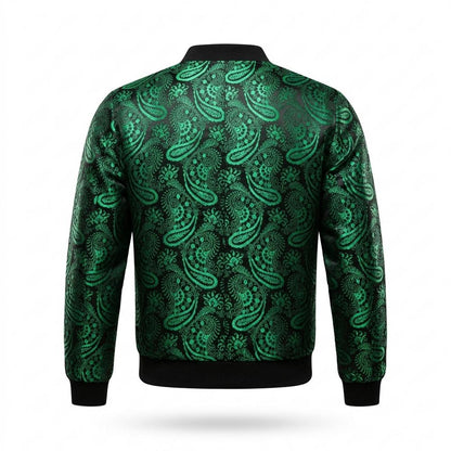 Allsaints Leather - Kunov | Paisley Zip-Up Jacket Men