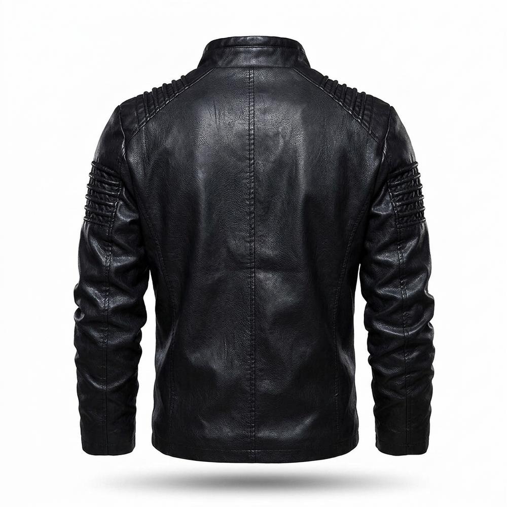 Allsaints Leather - Zasen | Structured Zip-Up Leather Jacket Men