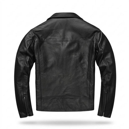 Allsaints Leather - Delas | Asymmetrical Lined Leather Jacket Men
