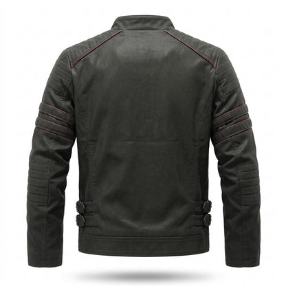 Allsaints Leather - Kitov | Quilted Piped Leather Jacket Men