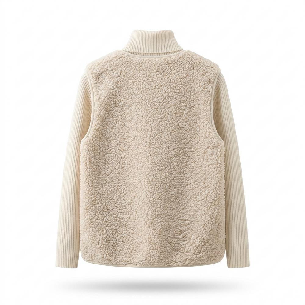 Allsaints Leather - Saver | Sherpa Button-Front Vest Women