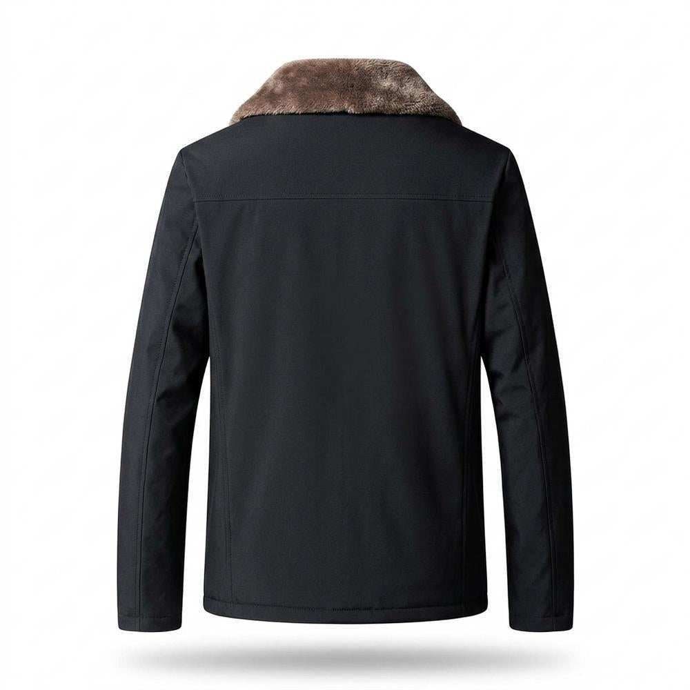 Allsaints Leather - Samor | Fleece-Lined Zip-Up Jacket Men