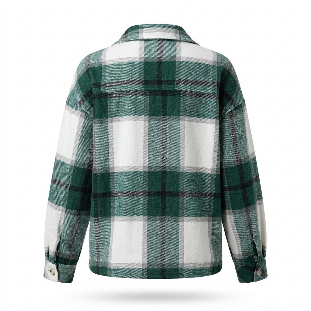 Allsaints Leather - Salan | Plaid Cropped Jacket Women