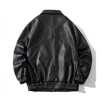 Allsaints Leather - Zalar | Zip-Up Collared Leather Jacket Unisex
