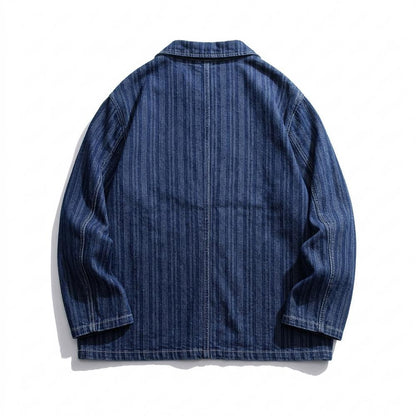 Allsaints Leather - Lakar | Striped Relaxed-Fit Blazer Men
