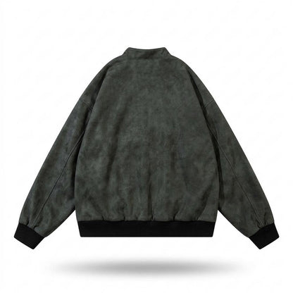 Allsaints Leather - Viven | Embroidered Sueded Jacket Unisex