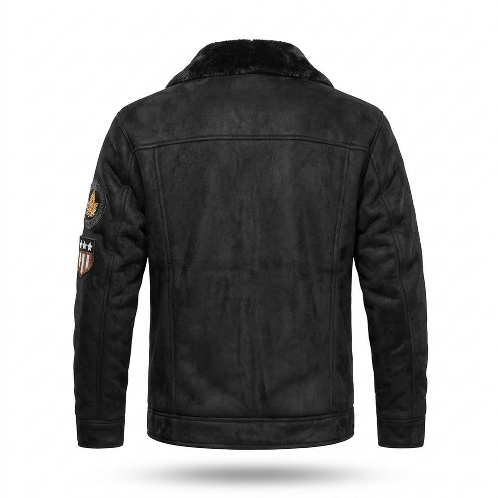 Allsaints Leather - Vinur | Plush-Lined Button-Up Jacket Men
