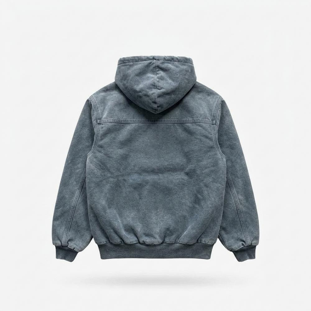 Allsaints Leather - Rator | Washed Hooded Jacket Unisex