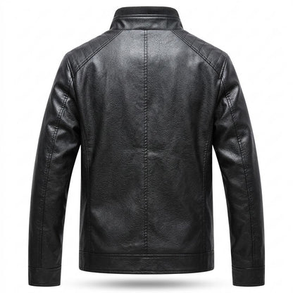 Allsaints Leather - Romin | Quilted Zippered Leather Jacket Men