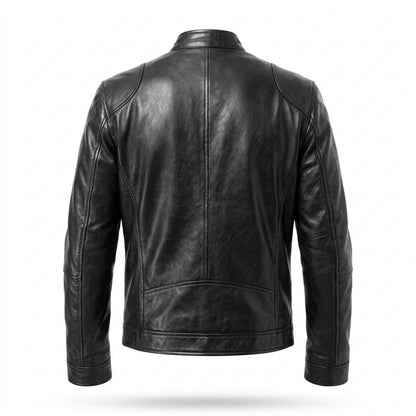 Allsaints Leather - Yibod | Quilted Fitted Leather Jacket Men