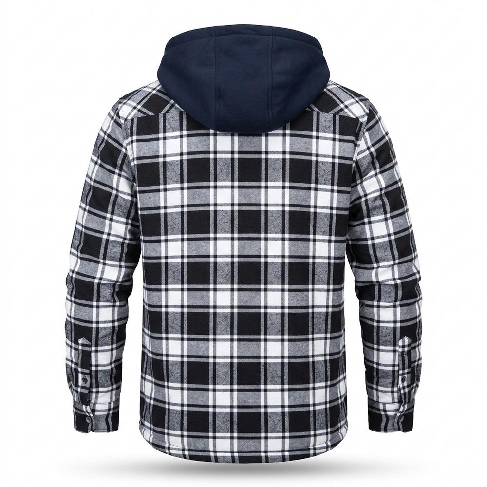Allsaints Leather - Lasin | Plaid Hooded Jacket Men