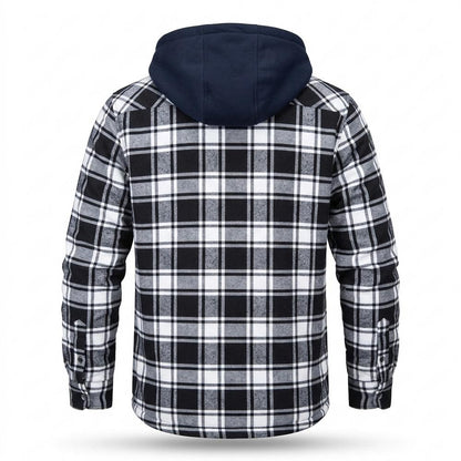 Allsaints Leather - Lasin | Plaid Hooded Jacket Men